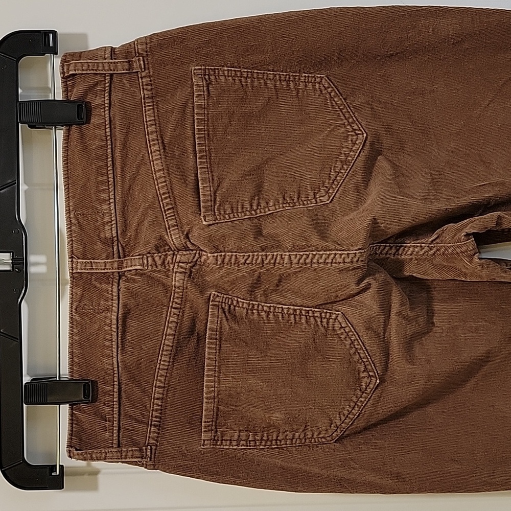 Hollister Brown Ultra High Rise Flare Corduroy Pants Size 1R - Picture 5 of 9